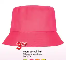 Yess neon bucket hat aanbieding