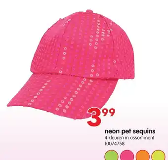 Neon pet sequins