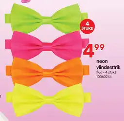 Yess neon vlinderstrik aanbieding