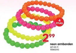 Yess neon armbanden aanbieding