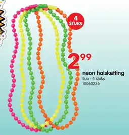 Yess neon halsketting aanbieding