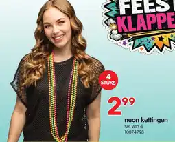 Yess neon kettingen aanbieding
