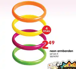 Yess neon armbanden aanbieding
