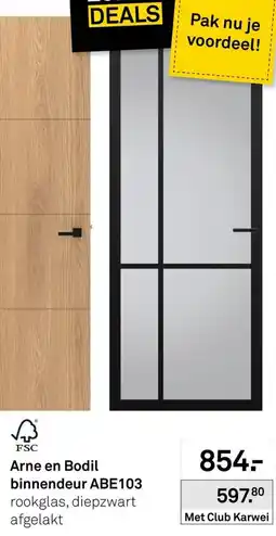 Karwei Arne en Bodil binnendeur ABE103 aanbieding