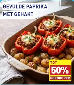ALDI Gevulde paprika met gehakt aanbieding
