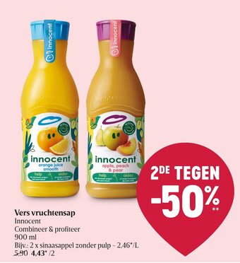 Delhaize Vers vruchtensap aanbieding
