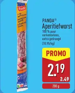 ALDI Panda aperitiefworst aanbieding
