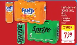 ALDI FANTA zero of Sprite zero aanbieding