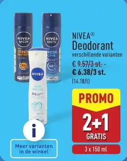 ALDI Nivea deodorant aanbieding
