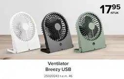 Euroshop Ventilator Breezy USB aanbieding