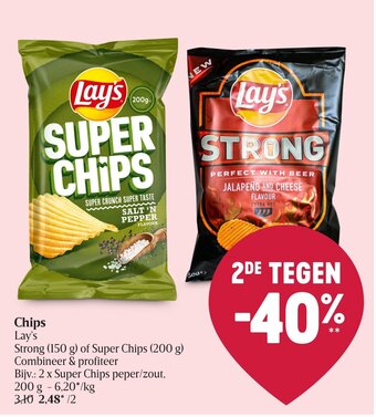 Delhaize Chips Lay's aanbieding