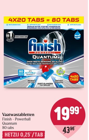 Delhaize Vaatwastabletten aanbieding