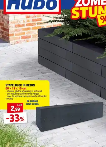 Stapelblok in beton