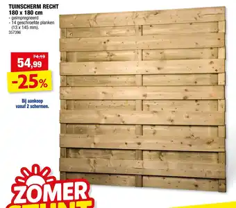Tuinscherm recht