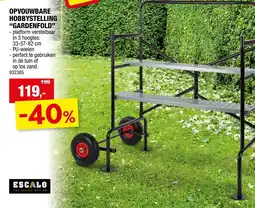 Hubo opvouwbare hobbystelling gardenfold aanbieding