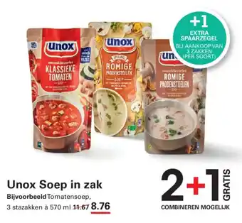 Unox Soep in zak
