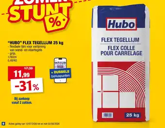 Hubo hubo flex tegellijm aanbieding