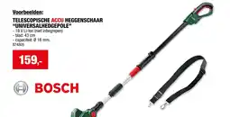 Hubo Bosch Telescopische Accu Heggenschaar Universalhedgepole aanbieding