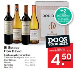 Sligro El Esteco Don David aanbieding