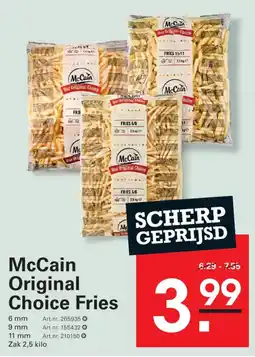 Sligro McCain Original Choice Fries aanbieding