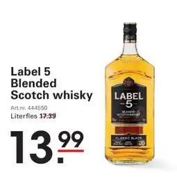 Sligro Label 5 blended scotch whisky aanbieding