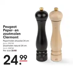 Sligro Peugeot peper- en zoutmolen clermont aanbieding