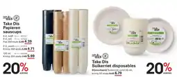 Sligro Take Dis Papieren saus cups aanbieding