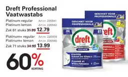 Sligro Dreft Professional Vaatwastabs aanbieding