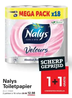 Sligro Nalys toiletpapier aanbieding