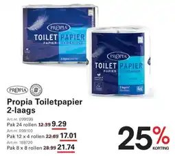 Sligro Propia Toilet papier 2-laags aanbieding