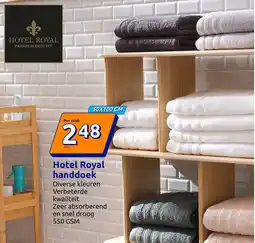 Action Hotel Royal handdoek aanbieding
