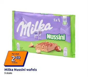 Action Milka Nussini wafels aanbieding