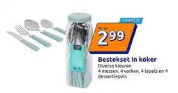 Action Bestekset in koker aanbieding