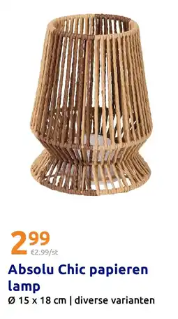 Action Absolu Chic papieren lamp aanbieding