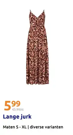 Action Lange jurk aanbieding