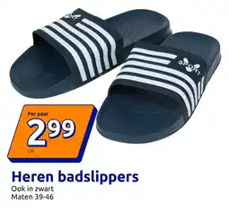 Action Heren badslippers aanbieding