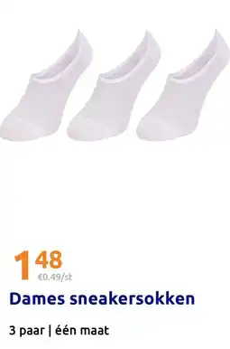 Action Dames sneakersokken aanbieding