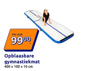 Action Opblaasbare gymnastiekmat aanbieding