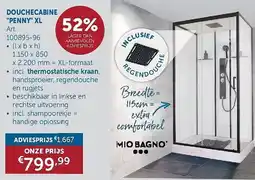 Zelfbouwmarkt Douchecabine penny xl aanbieding