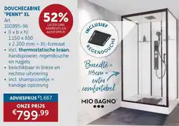 Zelfbouwmarkt douche cabine penny xl aanbieding