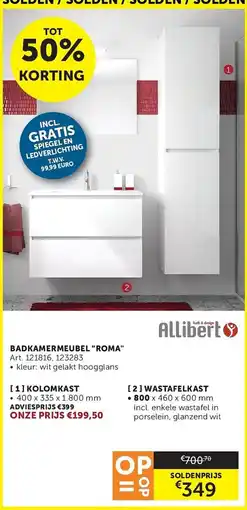 Zelfbouwmarkt badkamermeubel roma aanbieding