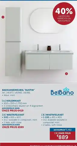 Zelfbouwmarkt Badkamermeubel austin aanbieding