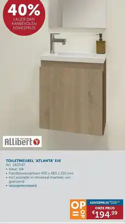 Zelfbouwmarkt toiletmeubel atlanta eik aanbieding