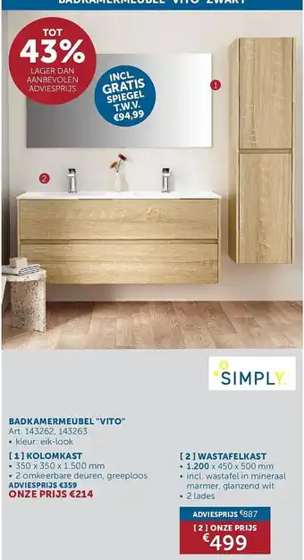 Badkamermeubel vito
