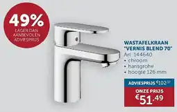 Zelfbouwmarkt Wastafelkraan vernis blend 70 aanbieding