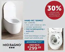 Zelfbouwmarkt Hang-wc gomez aanbieding