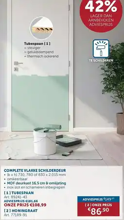 Zelfbouwmarkt Complete vlakke schilderdeur aanbieding