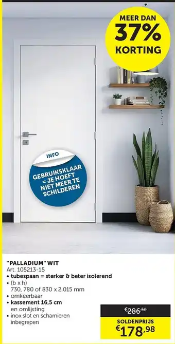 Zelfbouwmarkt Palladium wit aanbieding