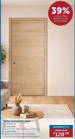 Zelfbouwmarkt royal authentic oak aanbieding