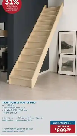 Zelfbouwmarkt Traditionele trap leipzig aanbieding